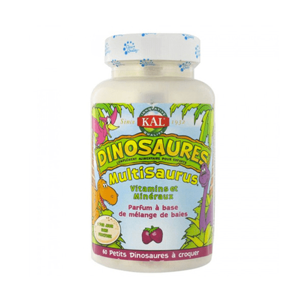 Multivamines Enfants Dinosaures Multisaurus 60 comprimés à croquer
