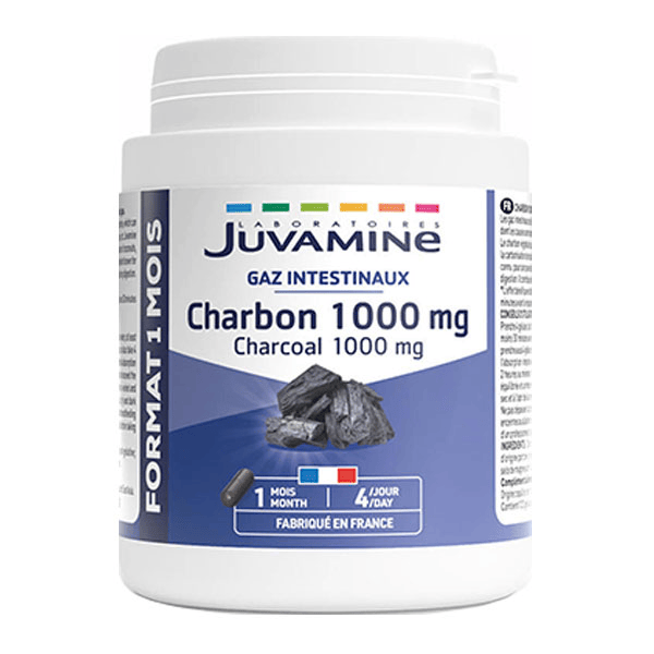 CHARBON 1000 mg Format 1 mois 120 gélules