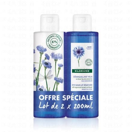 Bleuet bio - Démaquillant yeux lot de 2 flacons 200ml