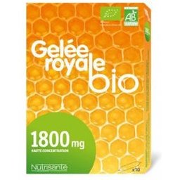 Nutrisanté Gelée Royale Bio 10 Ampoules