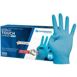 Guantes Nitrilo Azul Talla M 100uds