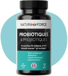 PROBIOTIQUES & PRÉBIOTIQUES - 90 gélules Cure de 30 jours