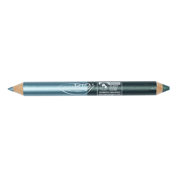 Crayon Bio Duo Yeux - 02 Kajal Turquoise Vert Émeraude - 2,8g