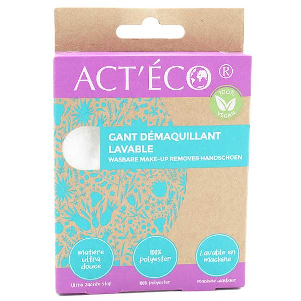 Act'Éco Gant Démaquillant Lavable