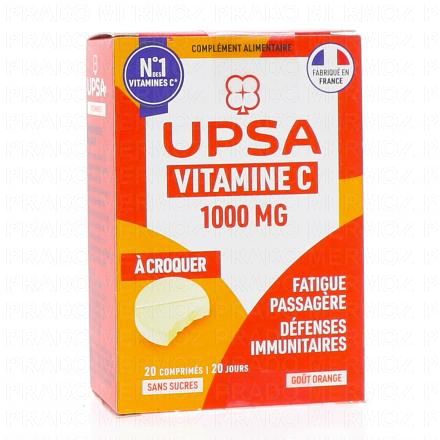 Vitalité Vitamine C 1000mg à croquer 20 comprimés