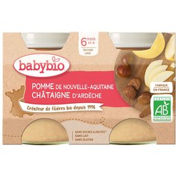 Petits pots Pommes de Nouvelle-Aquitaine et Châtaigne d'Ardèche