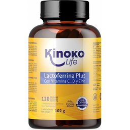 Lactoferrine Plus avec Vitamine C D y Zinc 120caps