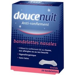 Bandelettes Nasales AntiRonflement Grande Taille 20 unités