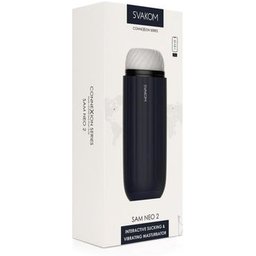 Sam Neo 2 Interactive Sucking Vibrating Masturbator Blue 1ut