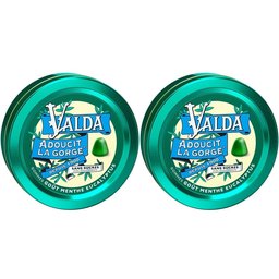 Valda Gommes Sans Sucres Menthe Eucalyptus Adoucit La Gorge 50g
