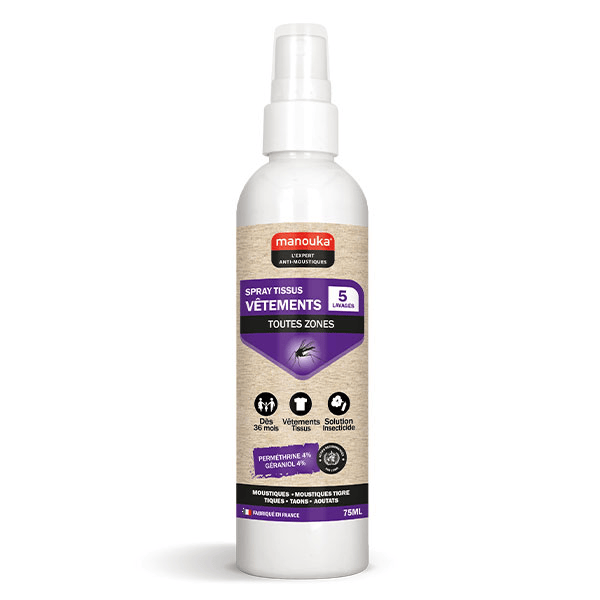 Tissu/Vêtements Spray Insecticide 75ml