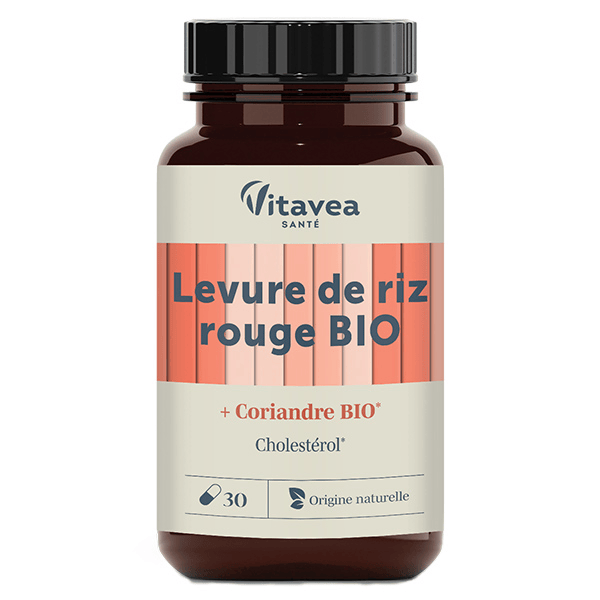 Les Essentiels Cholestérol Levure de riz rouge et Coriandre Bio - 30 gélules