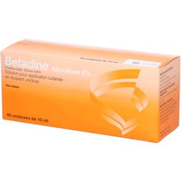 Betadine Alcoolique 5% - 40 unidoses