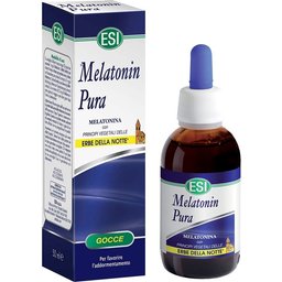 Mélatonine pure avec des gouttes d'Erbe Della Notte 1Mg 50Ml