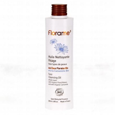Eaux florales bio - Huile nettoyante visage flacon 200ml