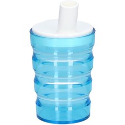 Gobelet rainuré anti-fuites 200 ml bleu