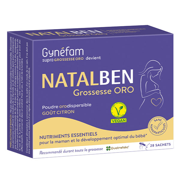 Natalben Grossesse Oro 28 sachets de poudre orodispersible 1 mois