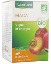 Gélules de Maca Bio 75 végécapsules - Complément alimentaire naturel - Pot 75 gélules