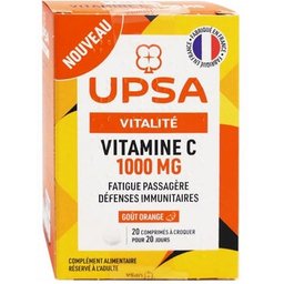 Vitalité Vitamine C 1000 mg 20 Comprimés
