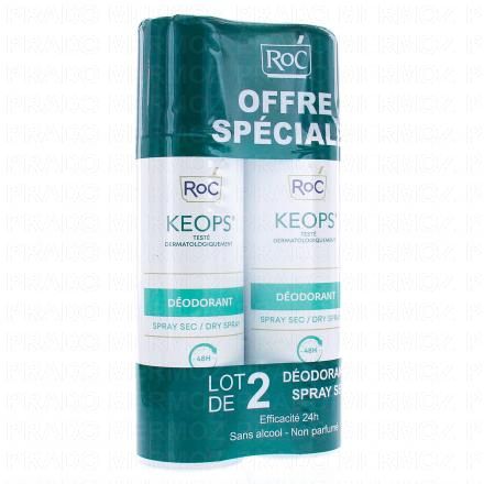 Keops Déodorant spray sec lot 2 x 150 ml
