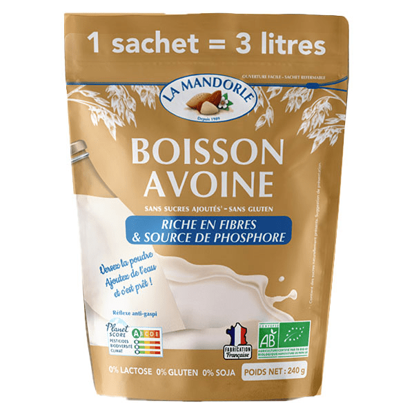 Boisson Végétale Avoine en Poudre Bio 240g