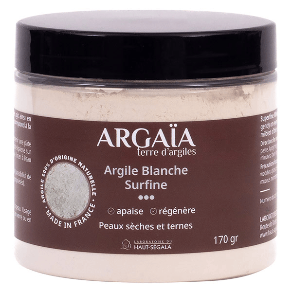 Argile Blanche surfine en poudre 170G
