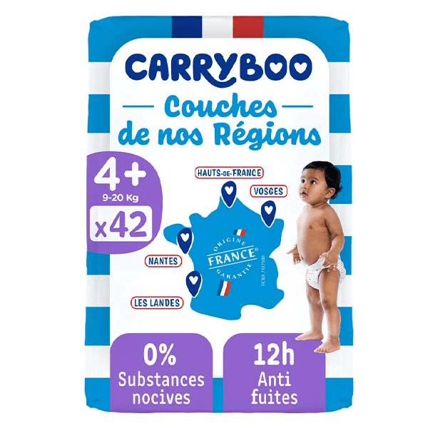 Couches de nos régions Taille 4+ (9-20kg)