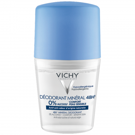 Déodorant minéral 48h sans alcool roll-on 50ml