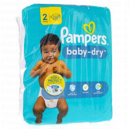 Baby dry 12h Taille 2 - 4à8kg x37 couches