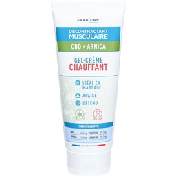 Granions® Décontractant Musculaire CBD + Arnica Gel-Crème Chauffant