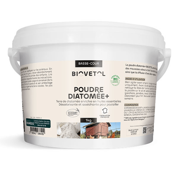 Poudre de diatomée Bio pour poulailler 200g