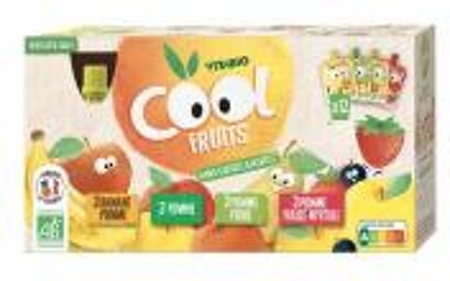 Cool Fruits Gourdes Multiparfums 4 Recettes Bio 12 x 90 g - Boîte