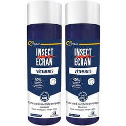 Insect Ecran -  Trempage vêtements et tissus - Solution insecticide - Protection contre les piqûres de moustiques - Dès 24 mois - 200 ml
