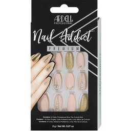 Nail Addict Premium Faux Ongles Nude Jeweled 24uts