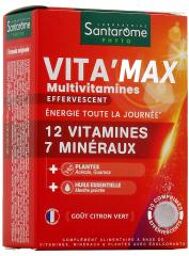 Vita'Max Multivitamines 20 Comprimés Effervescents - Boîte 20 comprimés