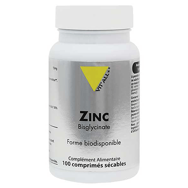Zinc Bisglycinate Haute Absorption - 100 comprimés sécables