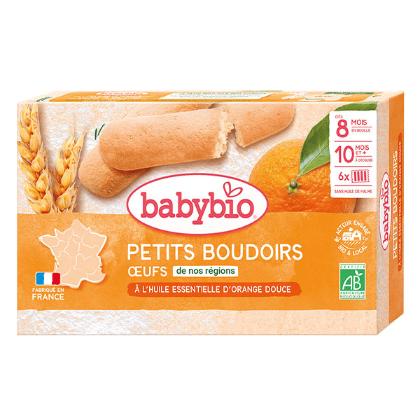 Boudoirs à l'Huile Essentielle d'Orange Douce +8m Bio 120g