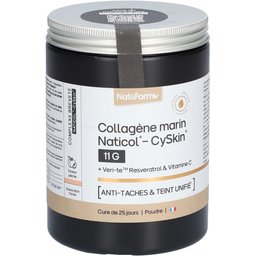 Nat&Form Collagène Marin Naticol-CySkin 11 G + Veri-te™ Resvératrol & Vitamine C