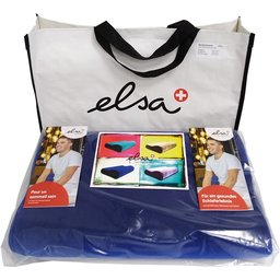 Elsa Coussin pour la nuque 50 x 11 cm Taie velours Bleu roi