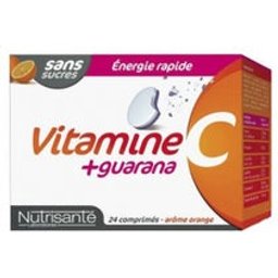 Nutrisanté Vitamine C + Guarana 12 comprimés lot de 2