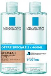 Effaclar Eau Micellaire Ultra Peaux Grasses Lot 2 x 400 ml - Lot 2 x 400 ml