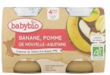 Banane Pomme de Nouvelle-Aquitaine - Carton 2 pots de 130 g