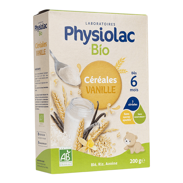 Bio Céréales Vanille +6m 200g