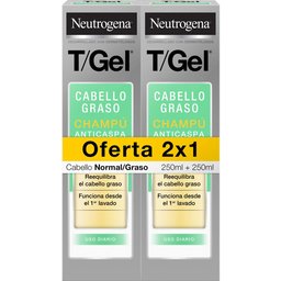 T/Gel Shampooing Antipelliculaire Cheveux Gras 2x250ml