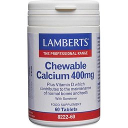 Calcium à mâcher 400 Mg 60 Comp 60 Comp