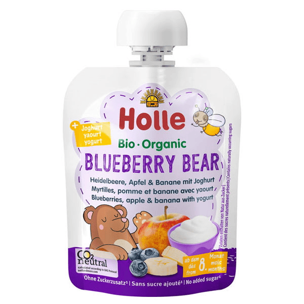 Gourde Yaourt Blueberry Bear Myrtille +8m Bio 85g