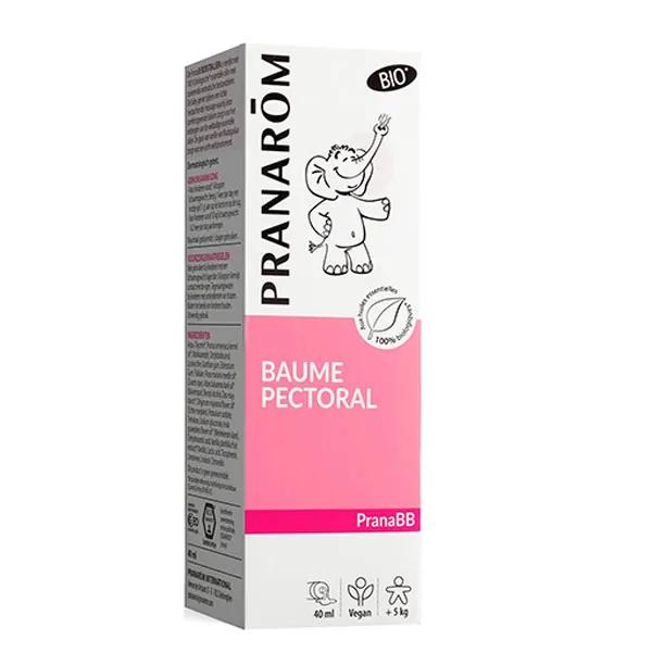 PranaBB Baume Pectoral aux Huiles Essentielles 100% Biologiques 40ml