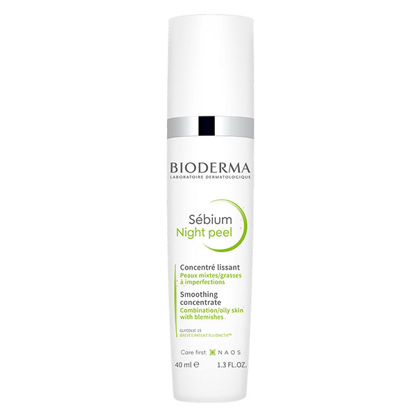 Sébium Night Peel Gel Lissant Peeling Doux Peaux Mixtes à Grasses 40ml
