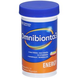 Omnibionta®3 Énergie | Comprimés multivitaminés avec vitamines B12, C et magnésium | 3 mois
