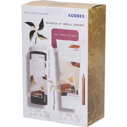 Coffret Cadeau Vanille Cannelle Gel douche + Lait pour le Corps